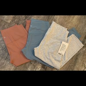 Set of 3 Lululemon Align High-Rise Leggings Sz 12